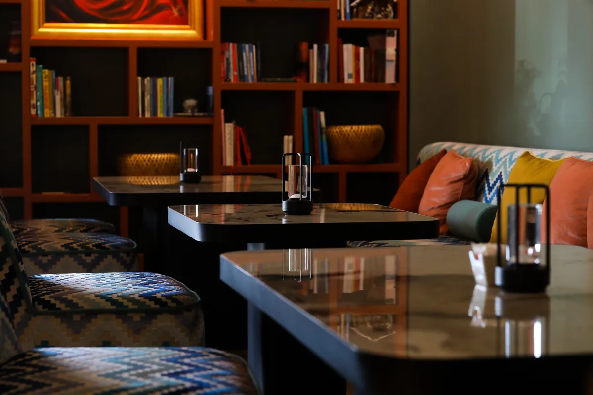 Blin Bistro lounge seating area