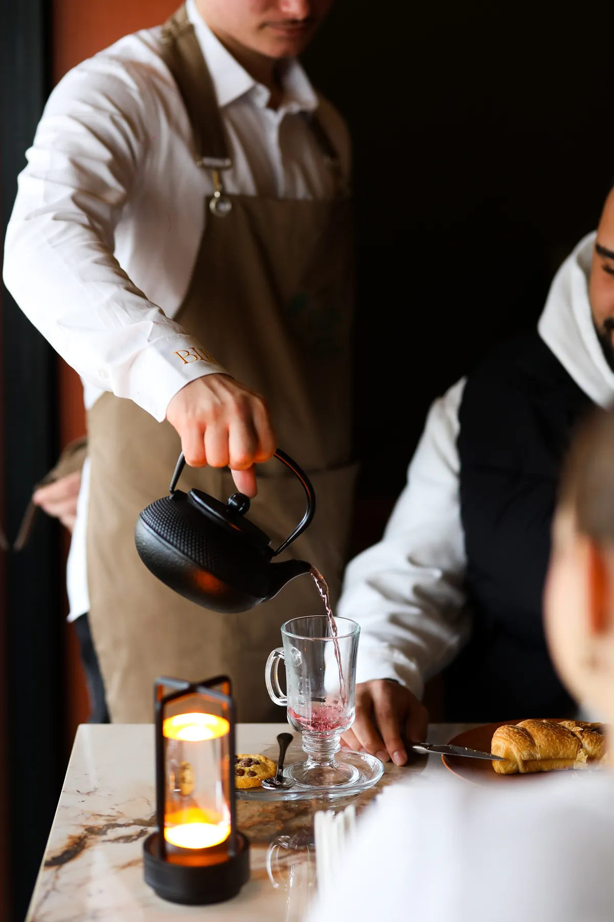 Tea service at Blin Bistro